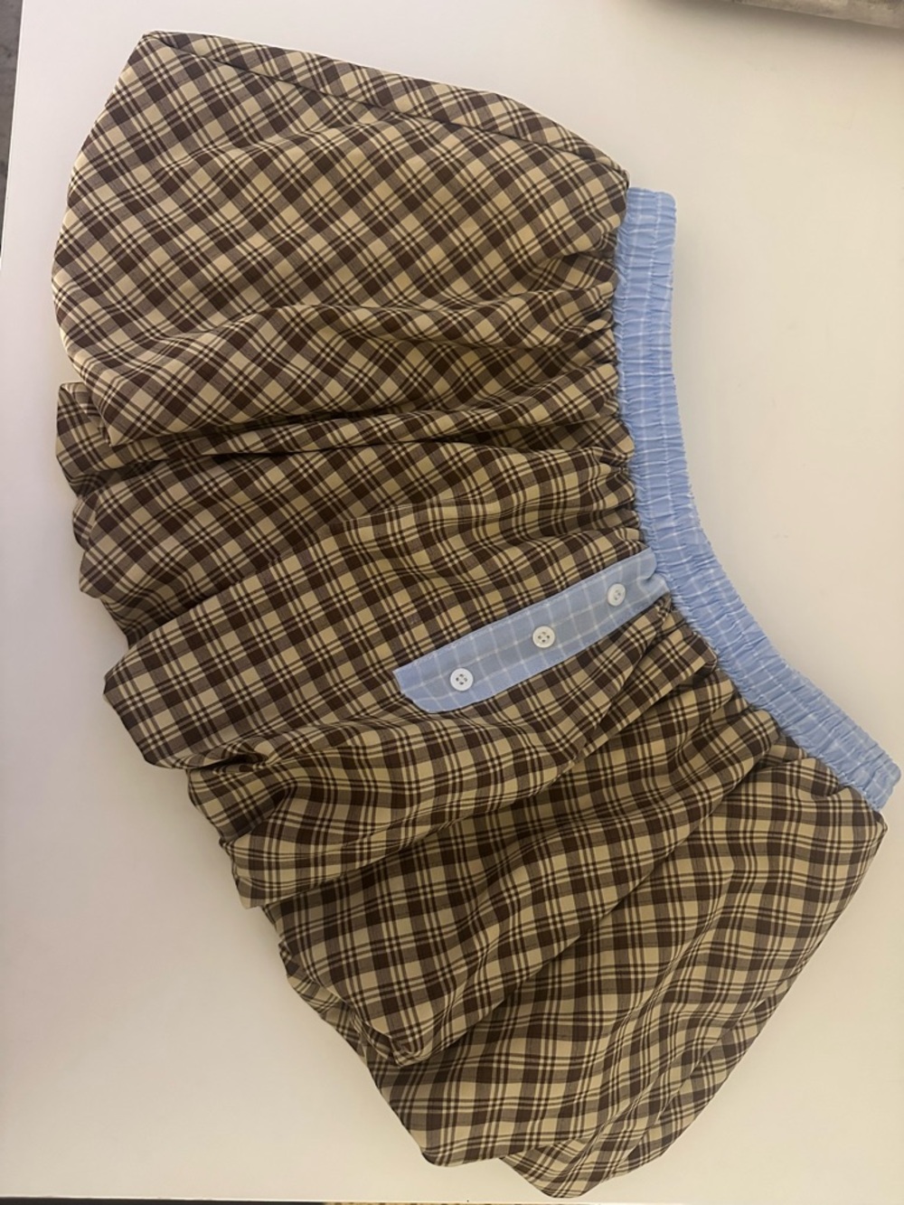 Checkered Mini Skirt